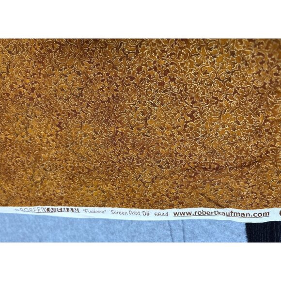 Robert Kaufman Fusion Gold & Brown 10" x 42" Cotton Fabric Quilting Crafts - Picture 2 of 6